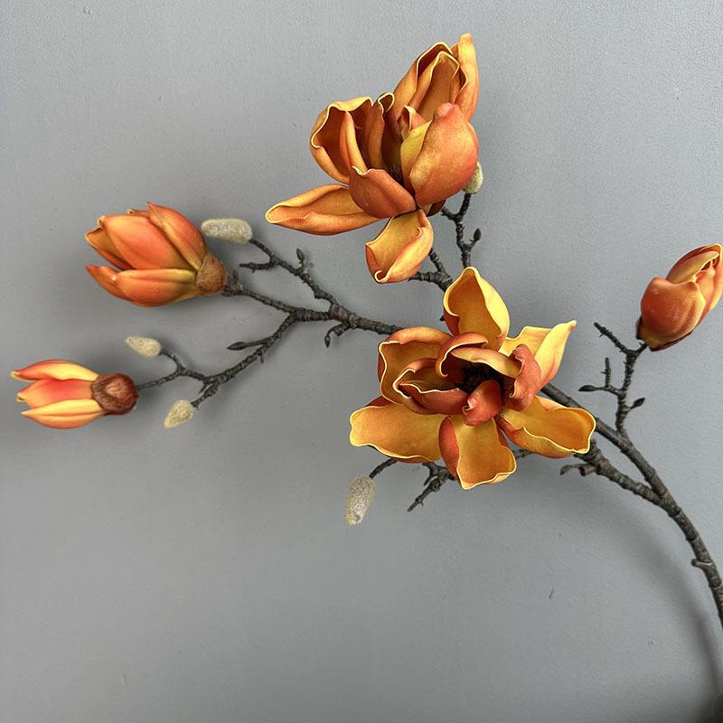 EVA large magnolia home decoration large magnolia artificial flower ornament vintage magnolia