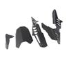 CNC Motorcycle Rear Mudguard & Chain Guard Cover Kit Replacement for YZF R3 R25 13 17 (Black)