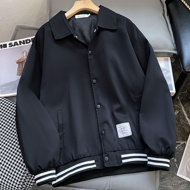 Windproof Unisex Hong Kong Style Baseball Jacket - Versatile Spring/Autumn Outerwear for Students
