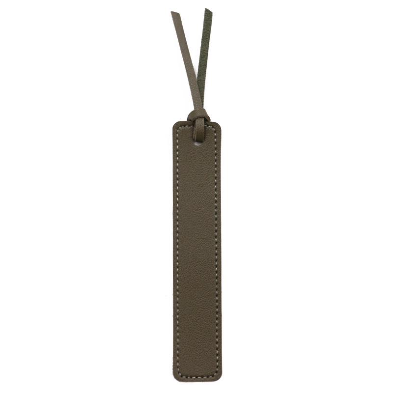 Elegant Leather Bookmark Clip - Portable, Exquisite Page Marker for Home & Office