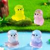 10Pcs Glowing 3D Little Otter Garden Home Decoration Luminous Mini Animals Micro Landscape Moss Diy Dollhouse Ornament