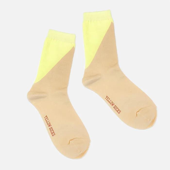 LINE BLOCK BEIGE-LEMON