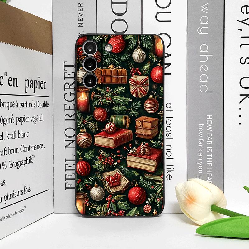 Decorações de Natal Estante Impressão de Livro Capa de Celular para OnePlus 13 12 13R 11 10 9 8 Pro Nord 4 N100 N20 CE3 ACE2 ACE3 5G Capa