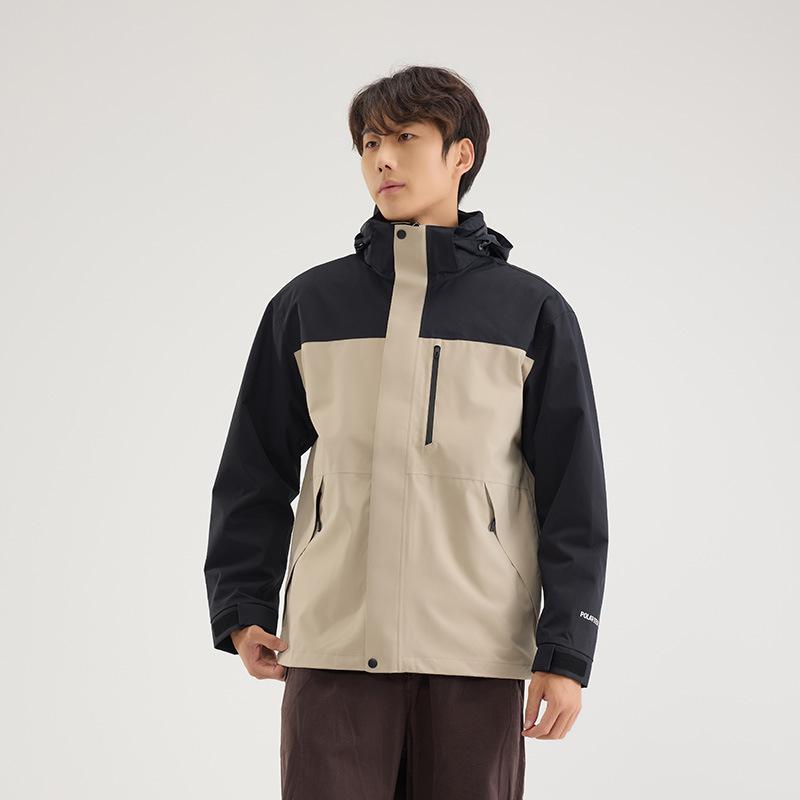 

Женская куртка-ветровка 3-в-1 для любой погоды: Ветрозащитный и водонепроницаемый с пуховой подкладкой, комплект из двух частей 4XL