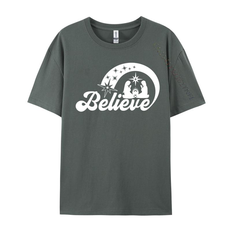 Merry Christmas Believe Brand Crazy Geek T Shirt Oneck Cotton Unisex Luxury Designer Tshirts Geek T Shirt Wholesale