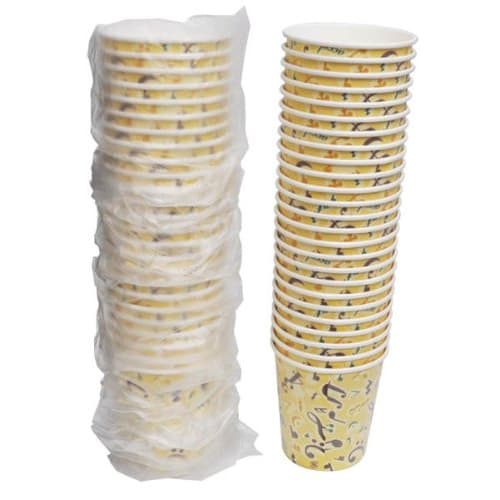 Sunnap Insulated Paper Cups, Cafe Melody, 250ml, Pack of 50