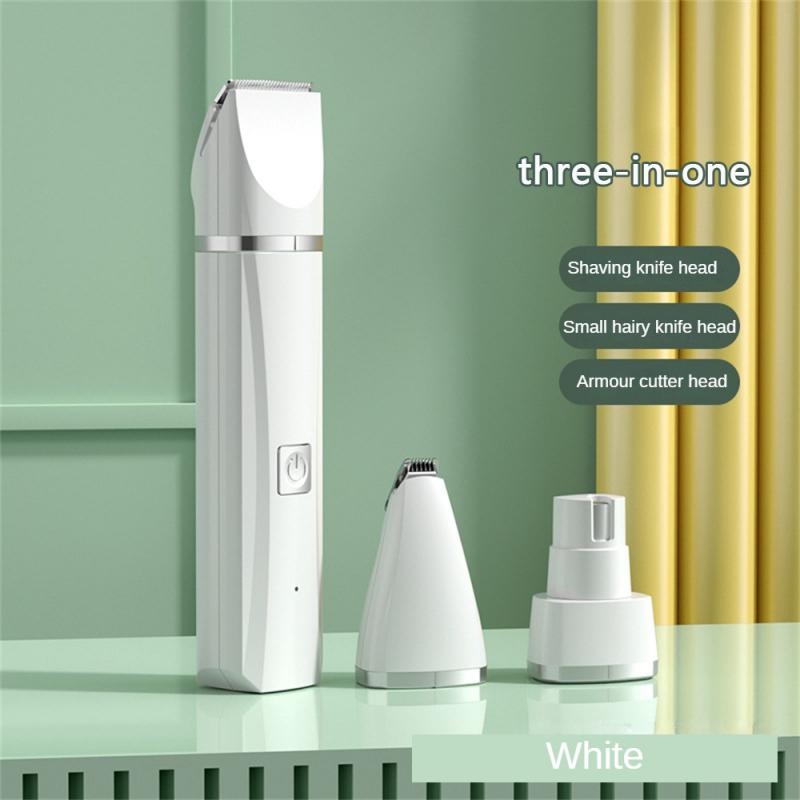 In 1 Electric Dog Cat Hair Cutter Pet Grooming Clipper Professional Cat Nail Grinder Dog Hair Trimmer Rechargeable Poodle Paws