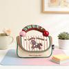 Kids Pony Pencil Case With Multiple Compartments Oxford Fabric For School Supplies