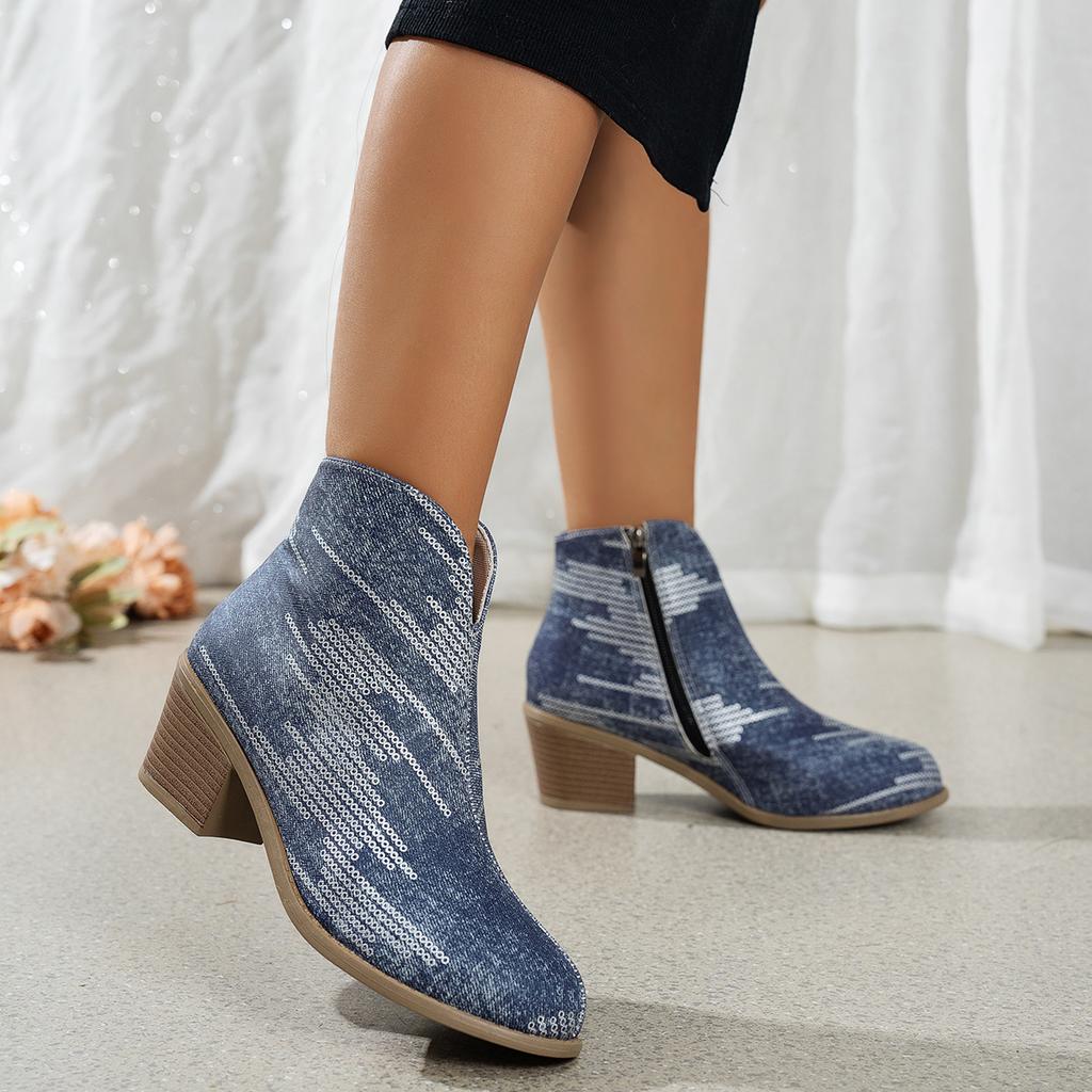 Kurze Stiefel mit Schlangenmuster, große Damenstiefel mit spitzem Zehenabsatz, europäischer und amerikanischer Stil, Frühling, Herbst und Winter