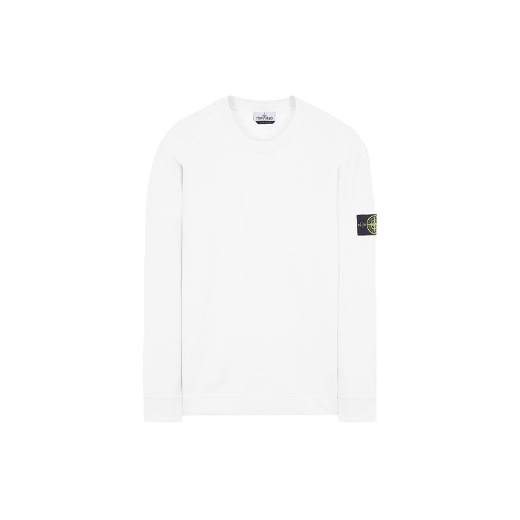 

Stone Island SS22 Solid Color Compass Patch Cotton Crew Neck Drop Shoulder Fit Pullover Sweatshirt Men sweatshirt Off-White 761563750-V0003 XL