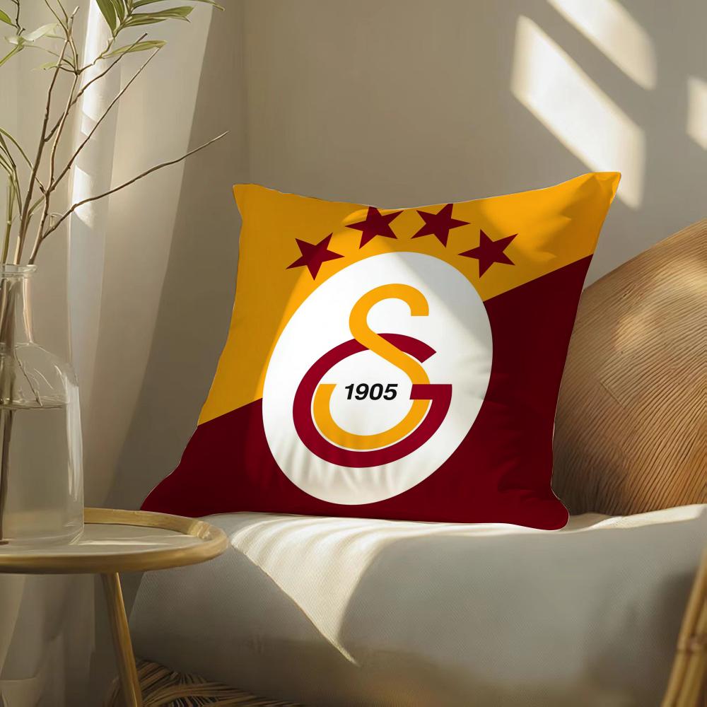 Soccer Funs G-Galatasaray Pillow Case Double-Sided Plush Sofa Cushion Covers Organic Breathable Invisible Zipper