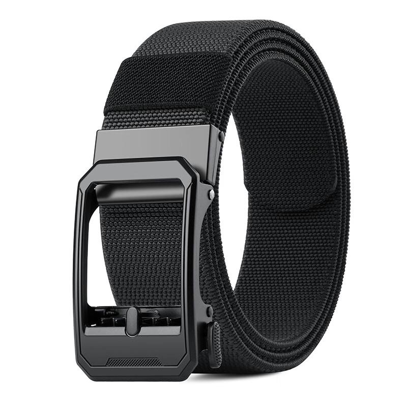 Мужской тканевый холщовый ремень с автоматической пряжкой 120cm