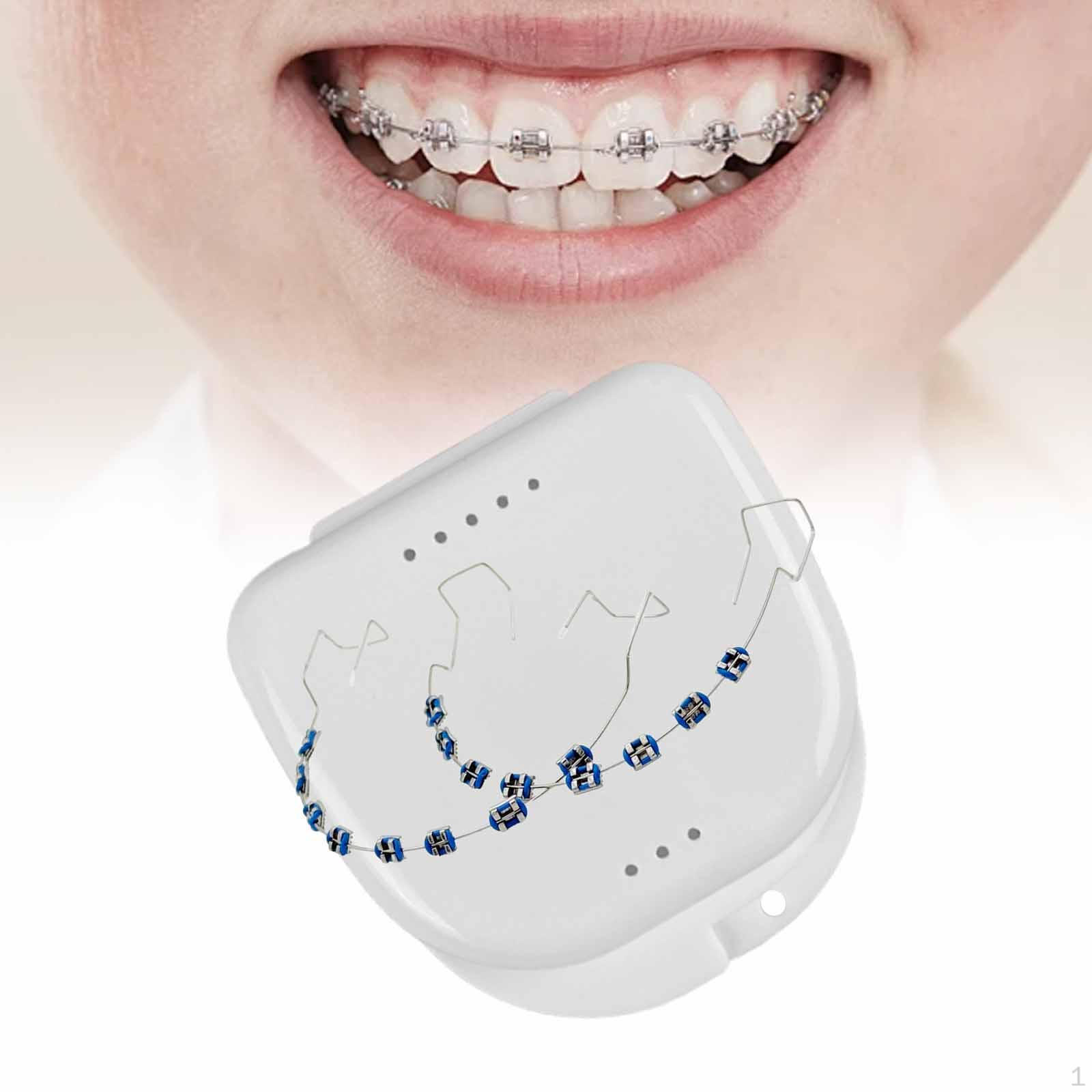 

Временное украшение для зубов с футляром для обучения в классе Модные брекеты dark blue