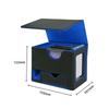 New PU Leather Trading Card Deck Box Holds 120+ Sleeved Cards Durable Cards Case Collectible Game Storage Holder Gift