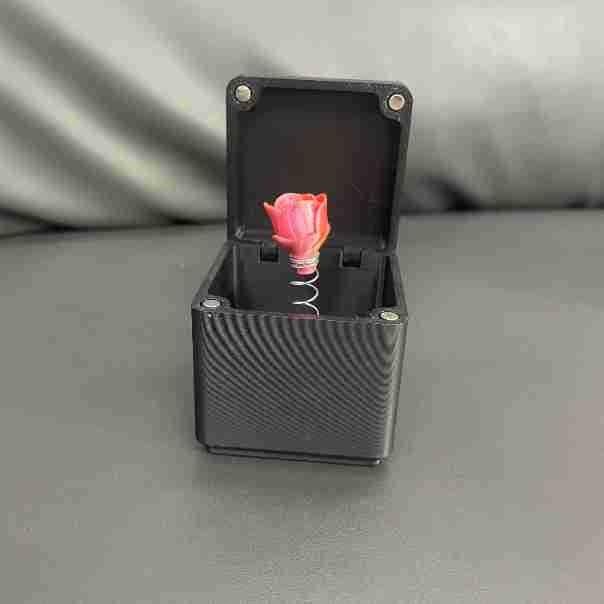 Heart Surprise Rose Gift Box 3d Printed Plastic Toy Decoration Festivals Gifts
