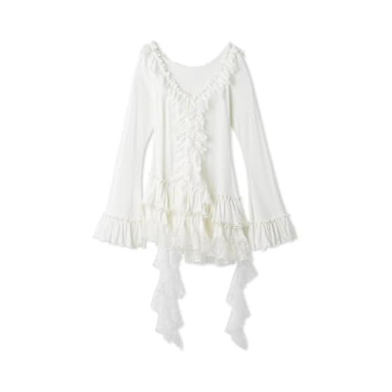 SNIDEL Tiered Ruffle Cut Soap Pullover SWCT255119 Women s
