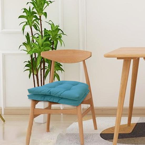 2 szt. Poduszki na krzesła ogrodowe Wodoodporne poduszki do siedzenia w kształcie litery U Grube bawełniane wypełnienie Łatwa w czyszczeniu poduszka tarasowa do salonu