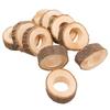 6PCS/Suit Creative Wooden Napkin Rings Party Table Wedding Supplies Decoration Rustic Vintage Bark Stump Craft Ornament