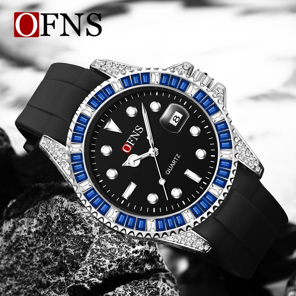 Fashion Luxury Mens Quartz Watch Calendar Display Luminous Pointer Stainless Steel Waterproof High Quality Mens Watch