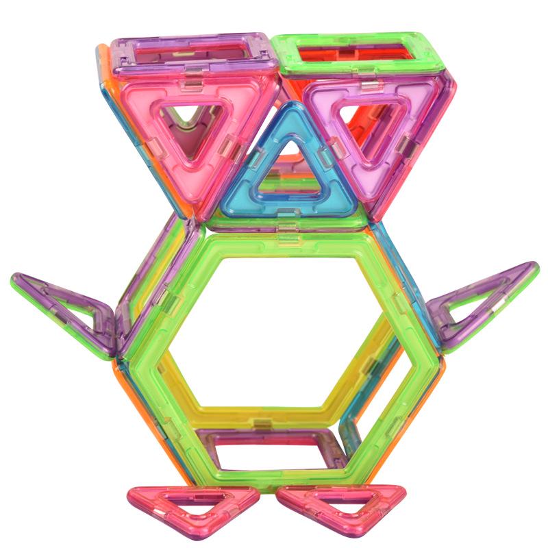 Medium Magnetic Tile Set: Large Particle Building Blocks for Children's Cognitive Education