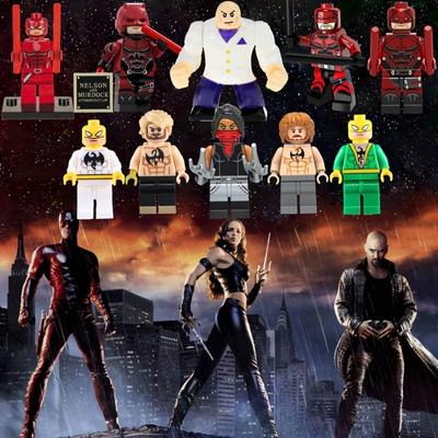 Compatível Com Minifiguras Lego Marvel Demolidor Rei do Crime Punho de Ferro Blocos de Construção Brinquedo Para Crianças