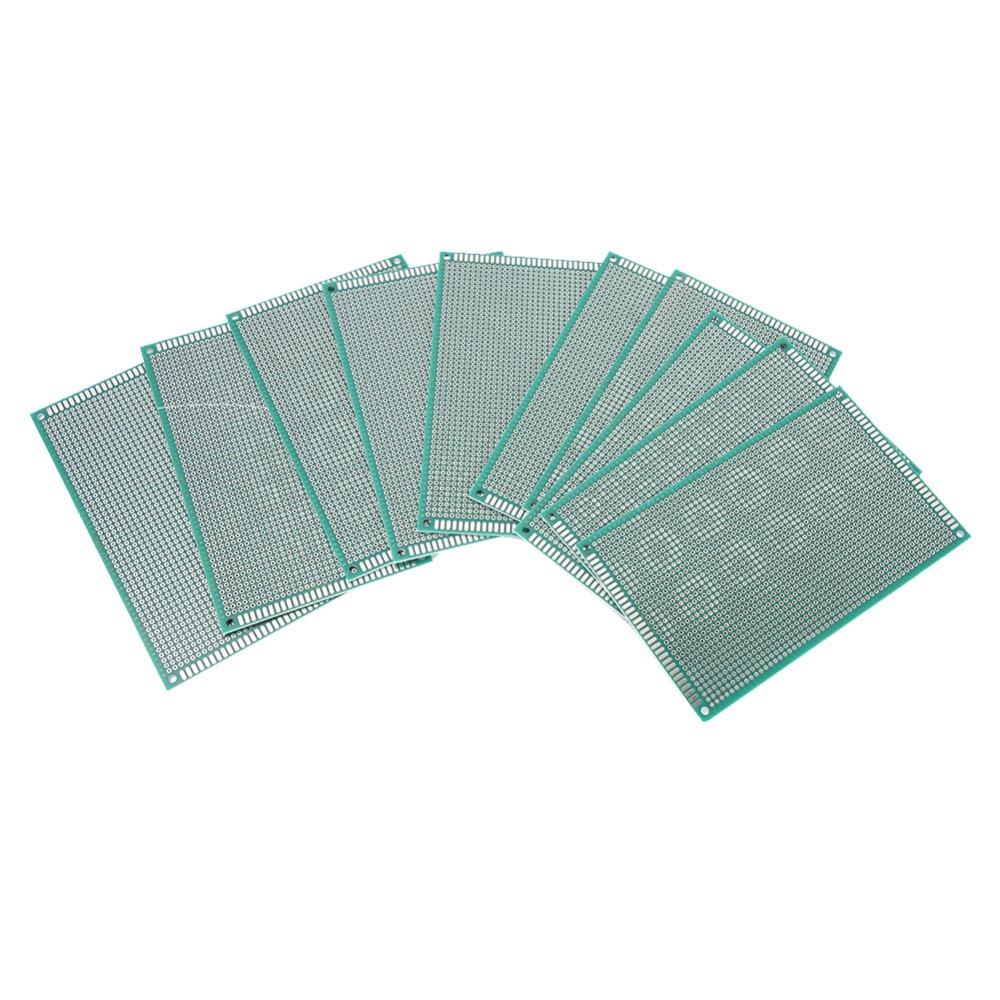 10PCS Green PCB Board Kit 9x15cm Tinned Breadboard Universal Double Side PCB  Soldering Projects
