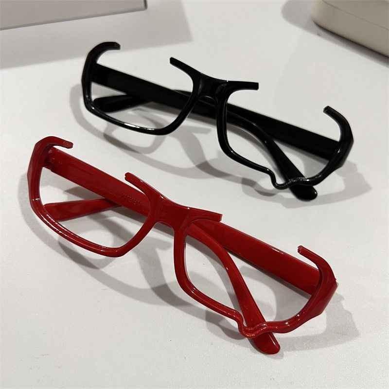 Y2k Millennial Spice Girl Crying Tears Half Frame Glasses for Men and Women Cos Anime Props Subculture Funny Hip Hop Glasses