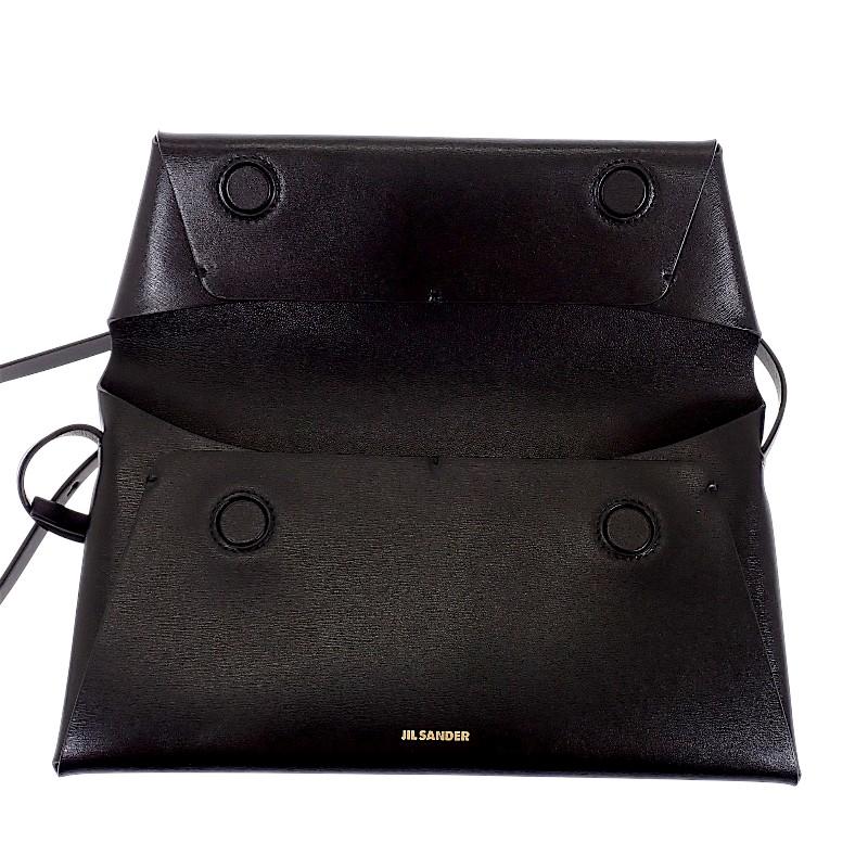 Jil Sander J07VL0028P4840 Shoulder Bag Black Calfskin Women