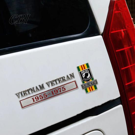 Metal Car Emblem for Veterans Veteran Emblem, Gulf War Service Badge Truck SUV, Military Rustproof Auto Decal Bumper Tailgate, 1990-1991 Heavy