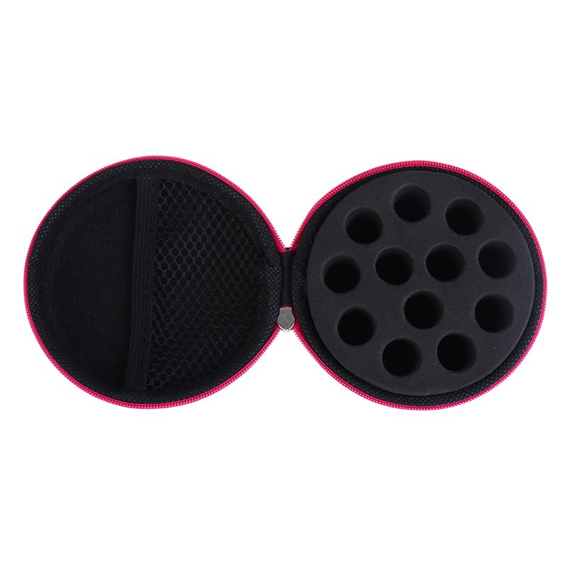12 Bottles Round Essential Oil Storage Bag Essential Oil Organizer Case 1ml 2ml