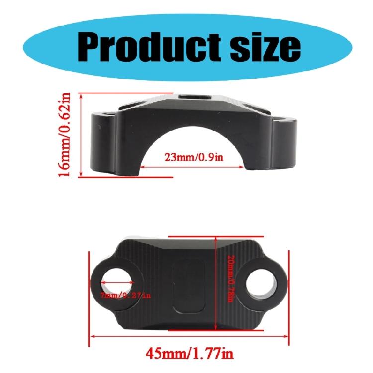Brake Lever Holder Clamp Clutch Brake Cylinder Clamp 7/8in Dirt Bike Handlebar Clamp Cover Motorcycle Accessory