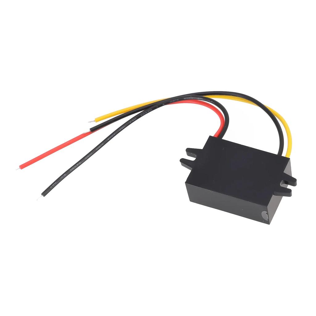 Waterproof Car Power Module DC 24V36V48V60V to 12V 1A Stepdown Converter Over Current and Temperature Protection
