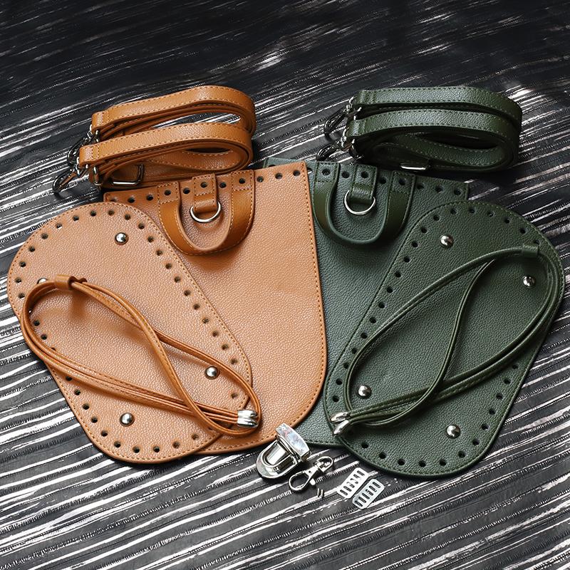 1Set Handmade Bag Bottom Flap Cover Hardware Package Accessories For Bags Diy HandBag Shloulder Straps For Diy Women Backpack