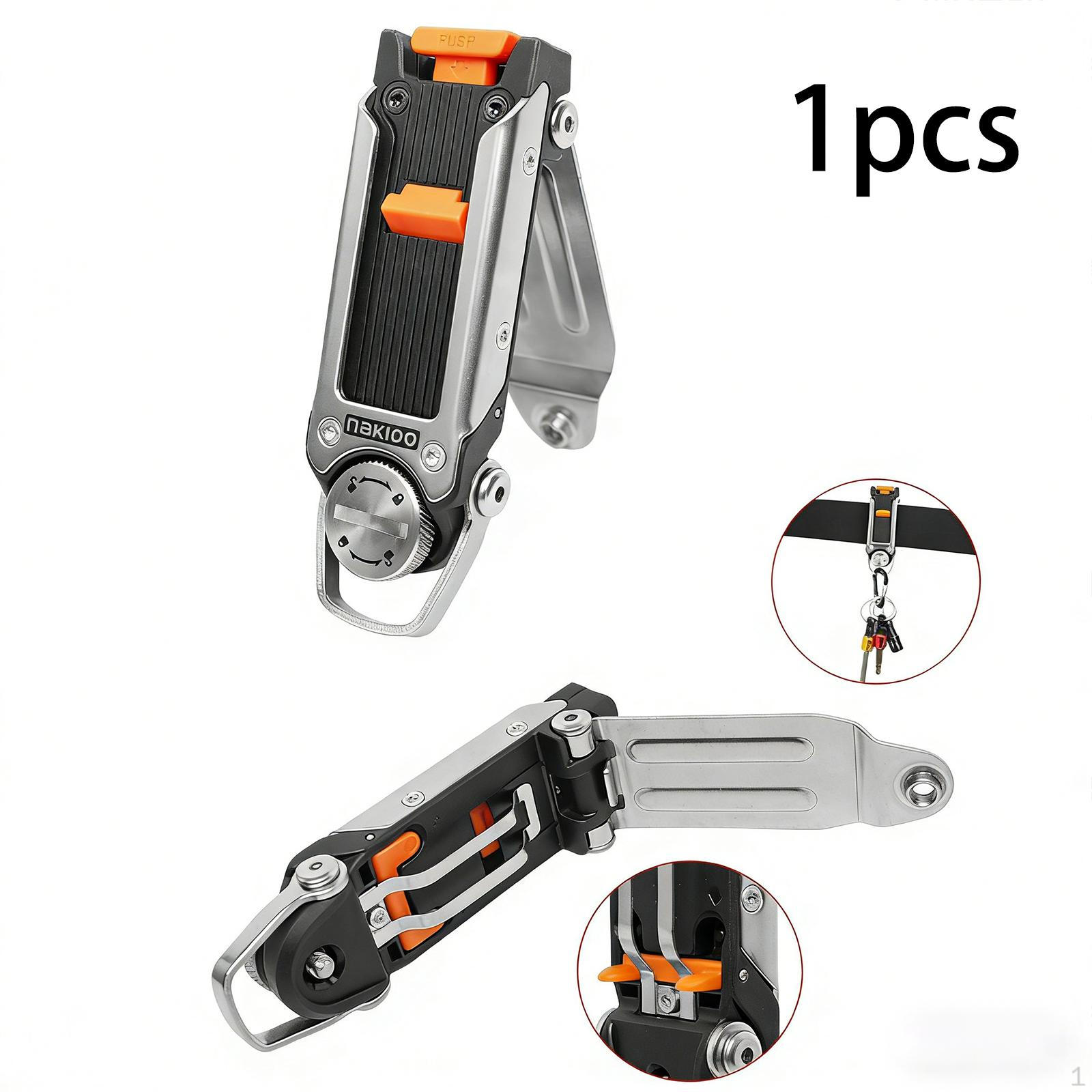 

Waist Bag Buckle Drill Quick Release Fastener Silver Sturdy Multifunctional Stable Anti Slip