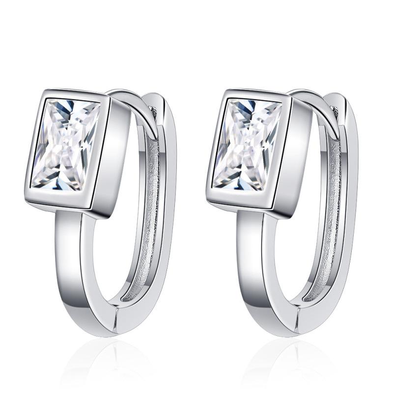 

Креативные женские серьги с квадратным цирконием, женские новые простые серьги в стиле Ins, универсальные усовершенствованные серьги