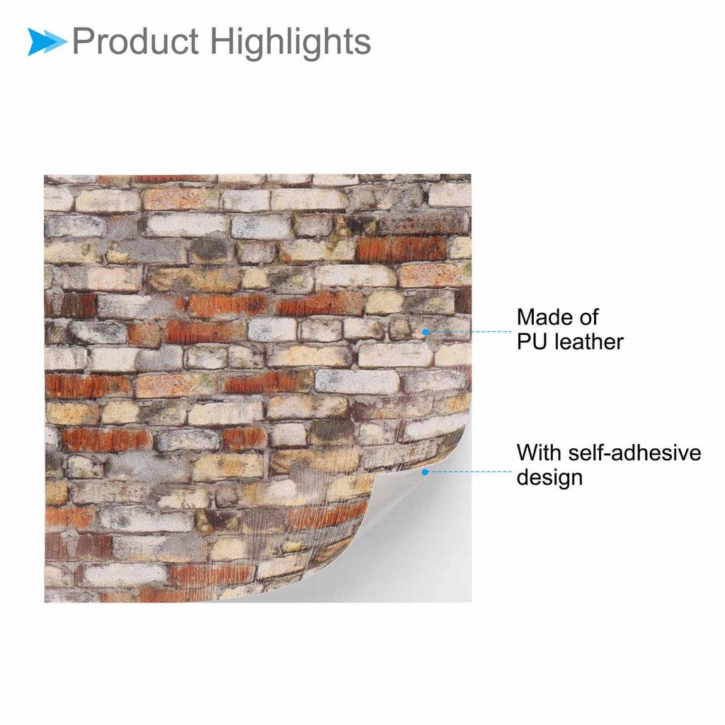 CoCud Dollhouse Flooring, 3.94-inch Square PU Peel-and-Stick Adhesive Brick Flooring for Miniature Dollhouses (Yellow) - (Use: Dollhouse Decoration)