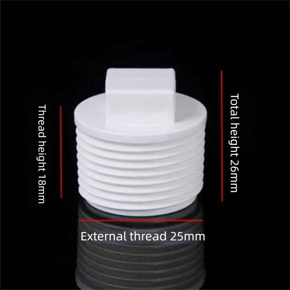 10pcs/set PVC Male Thread End Cap External Plug Tube Connector Plumbing Pipe Plug Garden Irrigation