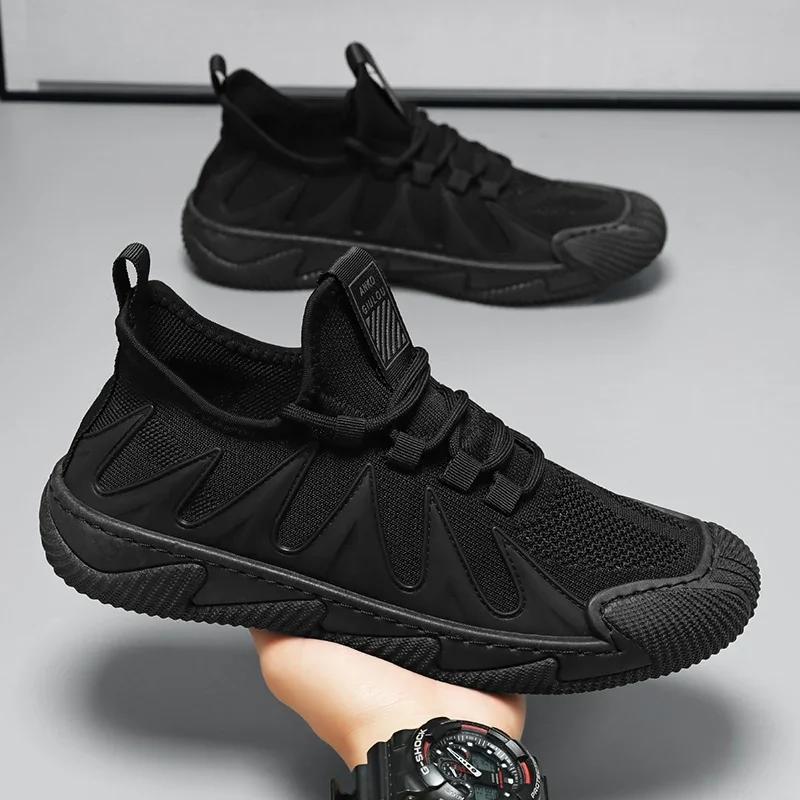 

Модные кроссовки, легкие повседневные туфли, мужские кроссовки на платформе, нескользящие, мужские спортивные туфли, мужские сетчатые, дышащие, удобные 39