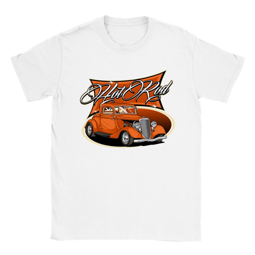 Women's Cotton Crew Neck Hot Rod - Custom Culture - Unisex Crewneck T-shirt