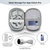 Carrying Case Shockproof Full Protective Case with Mesh Pocket Portable Travel Carry Handbag for Apple Vision Pro Case
