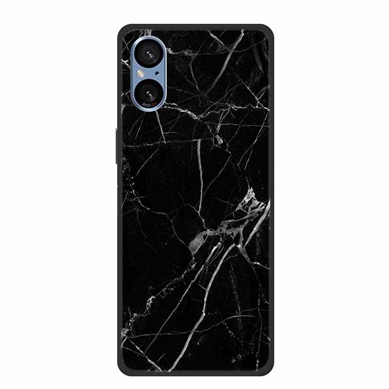 For Sony Xperia 5 V Case Marble Shockproof Soft Silicone TPU Back Cover For Sony Xperia5 V 5V 5G Phone Cases XQ-DE54 New Fundas