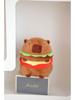 Capybara Hamburger Plush Toy Pillow - Cute Cartoon Doll Holiday Gift