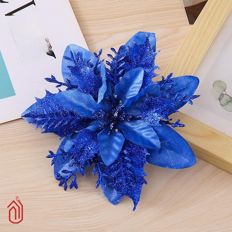 Decorations Christmas Floral With Plastic And Glitter Finish Festive Tree Decor