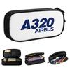 Airbus A320 Pencil Cases Aviation Airplane Airport Pencilcases Pen Kids Big Capacity Pencil Bags Office Zipper Stationery
