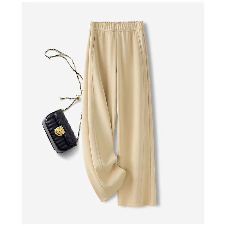 Women's Wide Leg Pants High Waist Long Pants Autumn Winter Fashion Casual Style