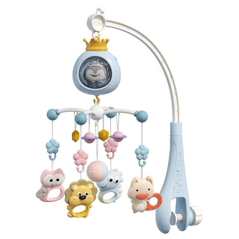 Rotating Baby Stroller Rattle: Musical Bedside Hanging Toy for Newborns