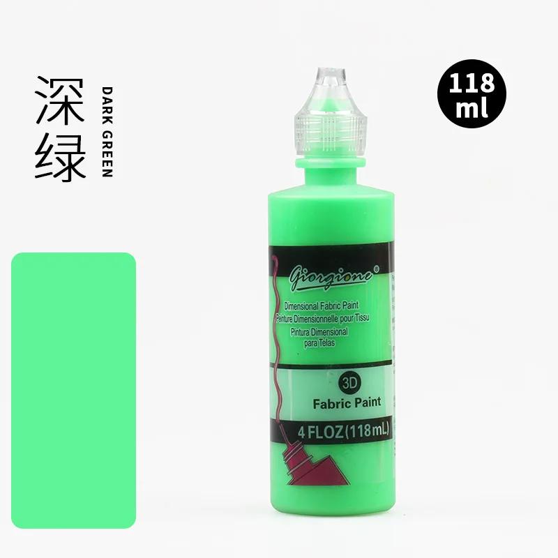 118ml Farbige Acrylfarbe 3D Dreidimensionale Farbe DIY Handbemalte Graffiti Textilfarbe