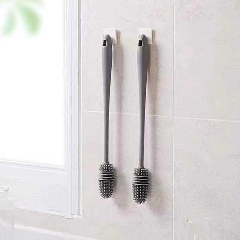 Long Handle 360° Rotating Baby Bottle and Thermos Cleaning Brush with Hard Bristles