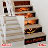 Halloween Pumpkin Stair Stickers Self-Adhesive Wall Stickers with Step Decoration Perfect for Creating a Festive Atmosphere
