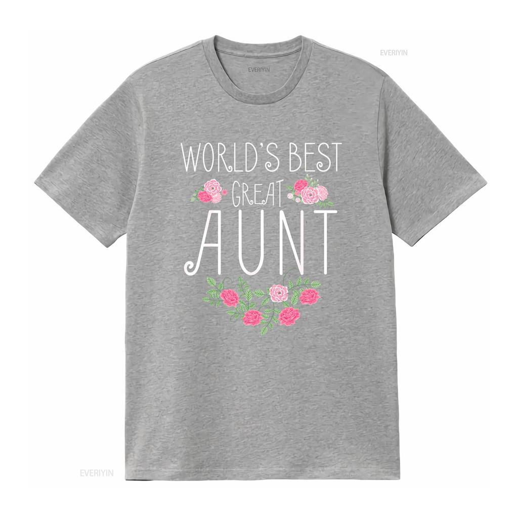 Family World s Best Great AunT T Shirt Funny Auntie Ever  vintage Washed Versatile Casual homme fashion Slightly Unisex